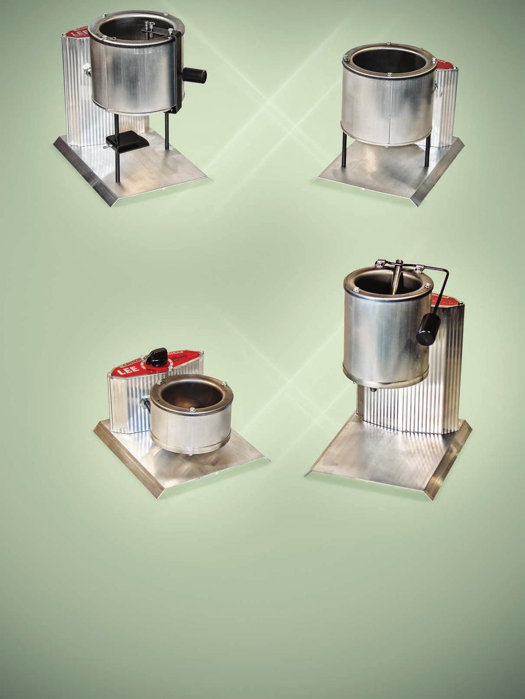 LEE ELECTRIC MELTERS UNIQUE INFINITE HEAT CONTROL A highly reliable control, mounted away from the high heat of the pot. Eliminates failures usually associated with thermostatically controlled units.