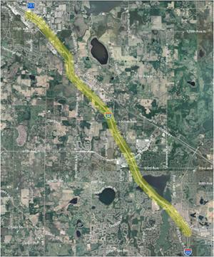Cost per mile: $7,000,000 to $12,000,000 per mile. Corridor 2 I-94: TH 101 to I-494 Segment Length: 9.0 miles.