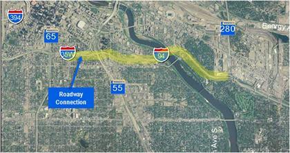 Corridor 8A I-94: Downtown Minneapolis to TH 280 Segment Length: 3.0 miles. Mainline realignment with narrow shoulder and lane widths required.