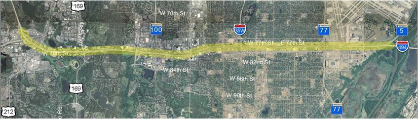 Connection to downtown St. Paul is shown in Figure 4.4. Note that it was determined that to optimize benefits, Corridors 8A and 8B should be combined. Figure 4.4 Figure 4.