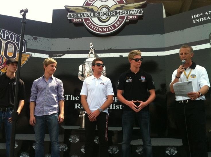 Winner s Introductions Winners from the USF2000, Star Mazda and USAC Night Before the 500 event at Lucas Oil Raceway, as well as the