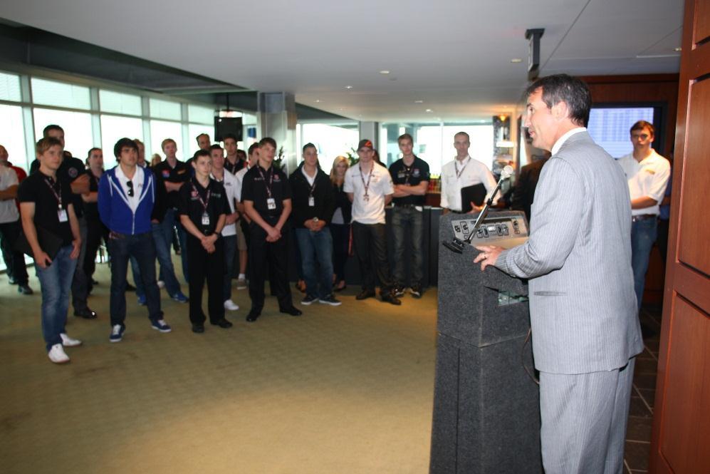 Mazda Road to Indy Reception The Mazda Road to Indy Reception was a chance for all teams, drivers and partners to interact and network with the hopes of building quality relationships for the future.