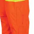 HIGH-VISIBILITY ORANGE GORE-TEX YRAD FR ARC-Flash Markings, Extra Long Leg Zippers CAT Made with Liquid-roof GORE-TEX YRAD 3L Fabric, Orange. Adjustable Elasticized Shoulder Straps.