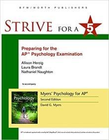 9780078025143 AP Psychology (NEW) AP Music N 13-19 N 13-25 Strive