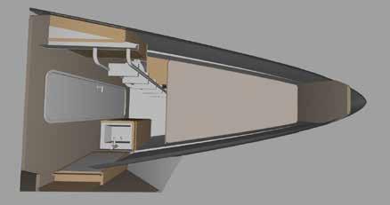 The skipper cabin Available in every available layout, it is both functional and comfortable.