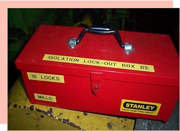 locks kept in Lock Boxes for Complex Isolation lock-outs A lock box is a lockable box able to contain a group of