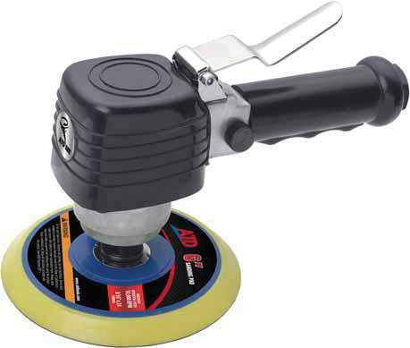 ATD-2182A 6 DUAL ACTION SANDER OWNERS MANUAL SPECIFICATIONS Sanding Pad 6 (152 mm) Free Speed.. 10,000 rpm Average Air Consump on 3.3 CFM Required Air Pressure.