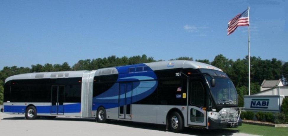 Figure 6 Vehicle Designed for BRT, North American Bus Industries, Inc. 2.3 Running Way Two running way treatments with mixed traffic operations were considered for the Blue Line.
