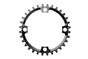 CHAIN RING P.C.D: Ø104 CR-GXP01 One piece full CNC machined GXP chainring, Narrow wide teeth with our snug fit wave design and CNC cut holes for mud clearance.