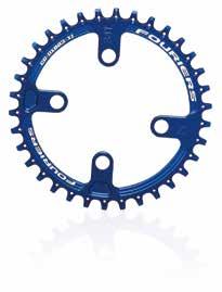 B Black, Red, Blue CR-DX009-CM The evolution of narrow-wide single front chainrings.