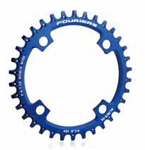 P.C.D: Ø104 P.C.D: Ø104 CR-DX003-AH Full CNC made narrow wide chainring for 1x system.