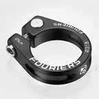 SEAT CLAMP 補特寫圖 Oval Hole For Carbon SCL-S001 Double M5 bolt. Chamfer edge & oval hole design to protect carbon frames & seatposts.