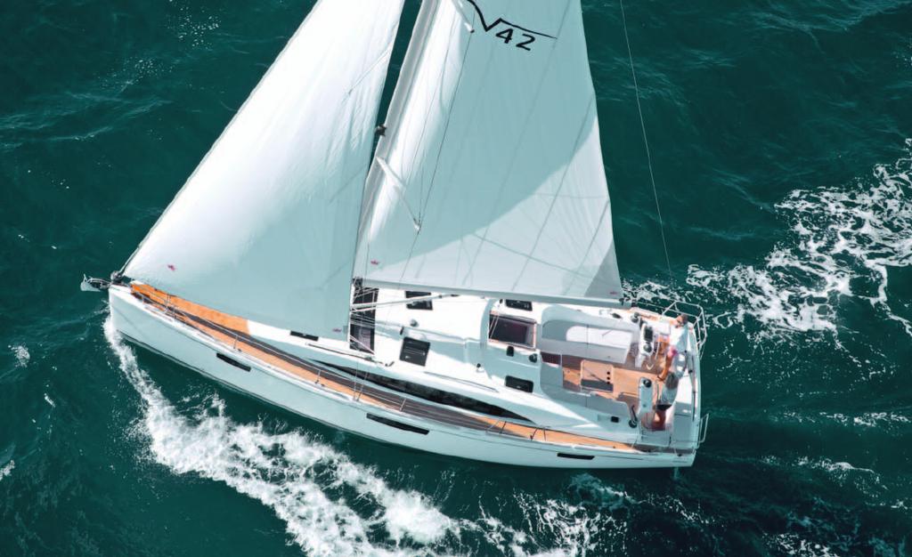 FIRST CLASS SAILING WITH TWO CABINS With a VISION 42 you will not only experience first class