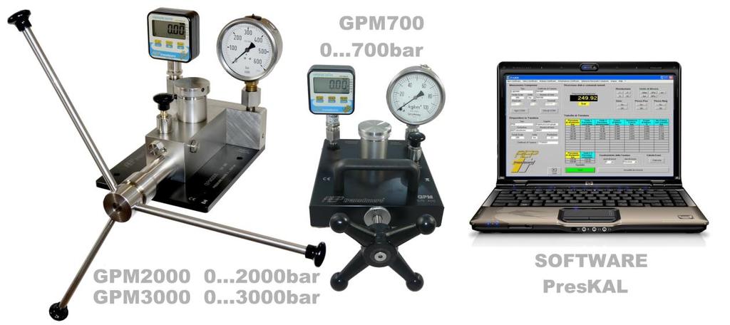 Manual pressure generators used to compare the