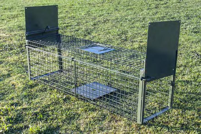 A great way to trap pests, runaway pets, or even for use as a pet carry cage. It is a legal requirement that cage traps should be checked daily.