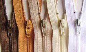 All of our zippers are dyed to match our fabric colors.
