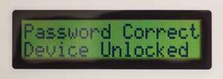 53 54 Turn the SHUTTLE KNOB to select the first character of the password, press down and select the second character.