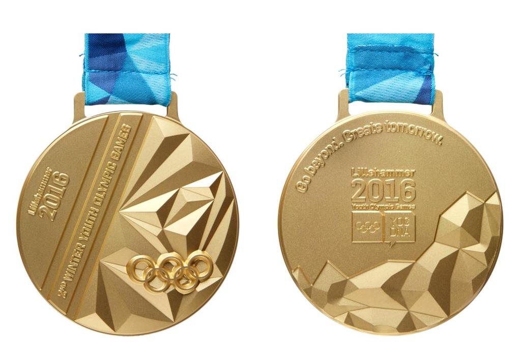 LILLEHAMMER 2016 Obverse / Reverse For the YOG in Lillehammer, the IOC once again launched an online contest to choose the design for the reverse of the medals.