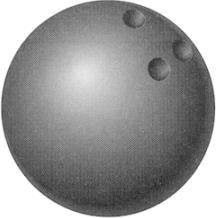 Aristotle said that the heavier an object is, the faster it will fall to the ground. (a) The drawings below show a bowling ball, a cricket ball and a ping-pong ball.