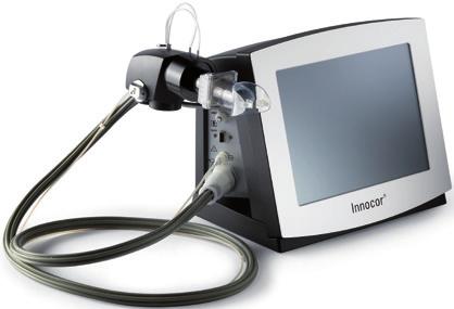by Innocor during an exercise protocol LCD colour display with high resolution and wide viewing angle Space efficient and portable with integrated lifting slot, allowing free movement Pneumatic