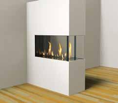 Pier Fireplaces are available in lengths up