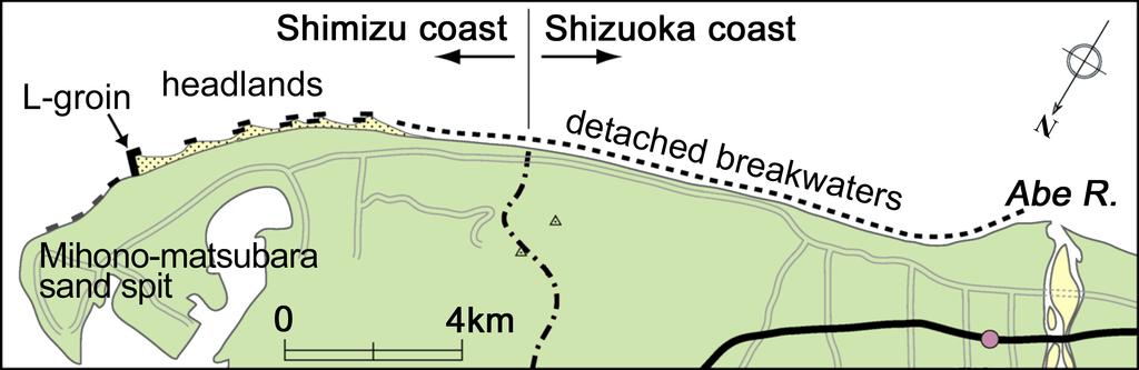 2 Figure 2. Location of Shimizu coast and alignment of transects.