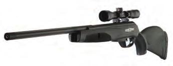 Gamo Shawn Michaels air rifle combo Smooth Action Trigger, Shock Wave Absorber buttpad. Incl. 4x32 scope & mount. Gamo Varmint Stalker air rifle series Classic model incl. 4x32 scope & mount. Hunter version has a 4x32 scope, mount, flashlight & laser.