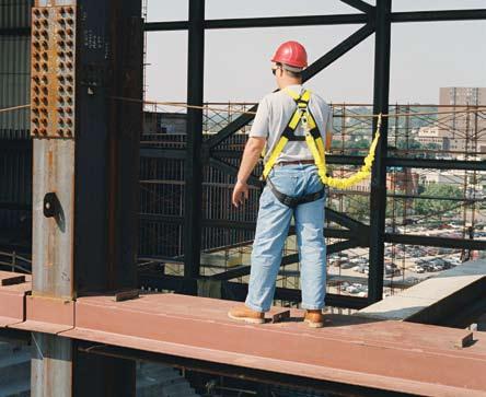 Construction Industry Applications STEEL ERECTION Fall protection challenges Steel erection work usually involves building a grid sideways or upward which means mobility is essential, and there is