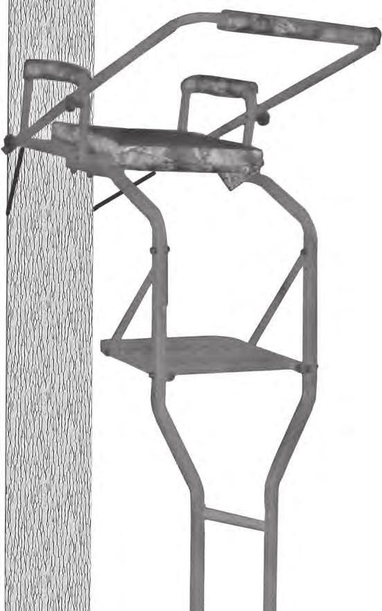 THE GUNNER 16 LADDER TREESTAND Practice Using at Ground Level Weight Limit: 300 lbs.