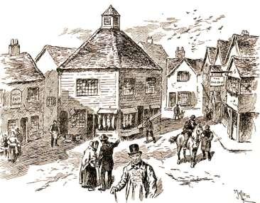 3 The shambles, where butchers sold their meat, were situated in the market place.