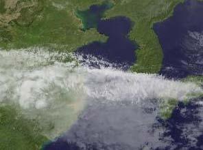 ASAR IM, 9 Nov 2007, 13:43 UTC, Yellow Sea, SW of Qingdao MTSAT-IR IR1