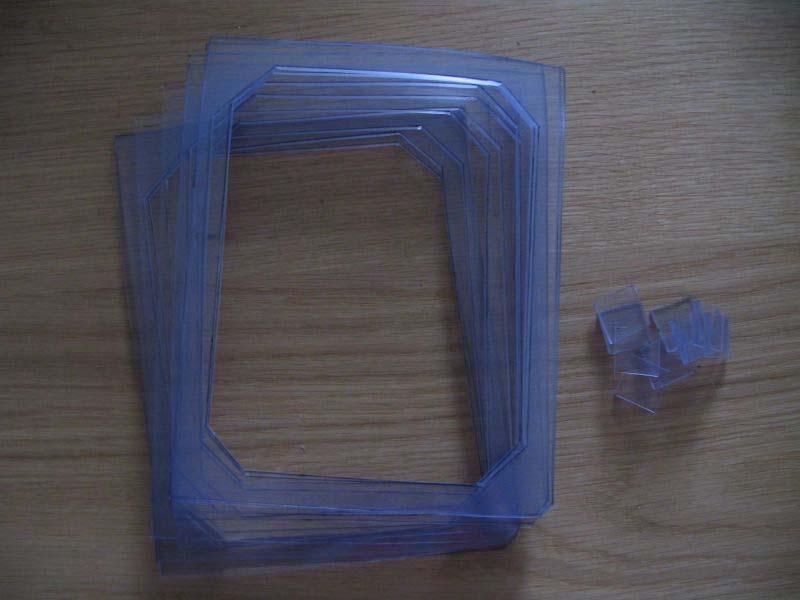 Figure 3. Soft PVC spacers rings The end plates (Figure 4) were cut out of 12mm thick PVC plate. The size of the plates was 200mm x 240mm.