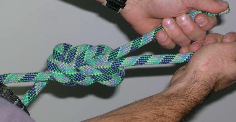 Tying a Double-Eight Knot Continued 6. Undo the double-eight knot and tie it again.