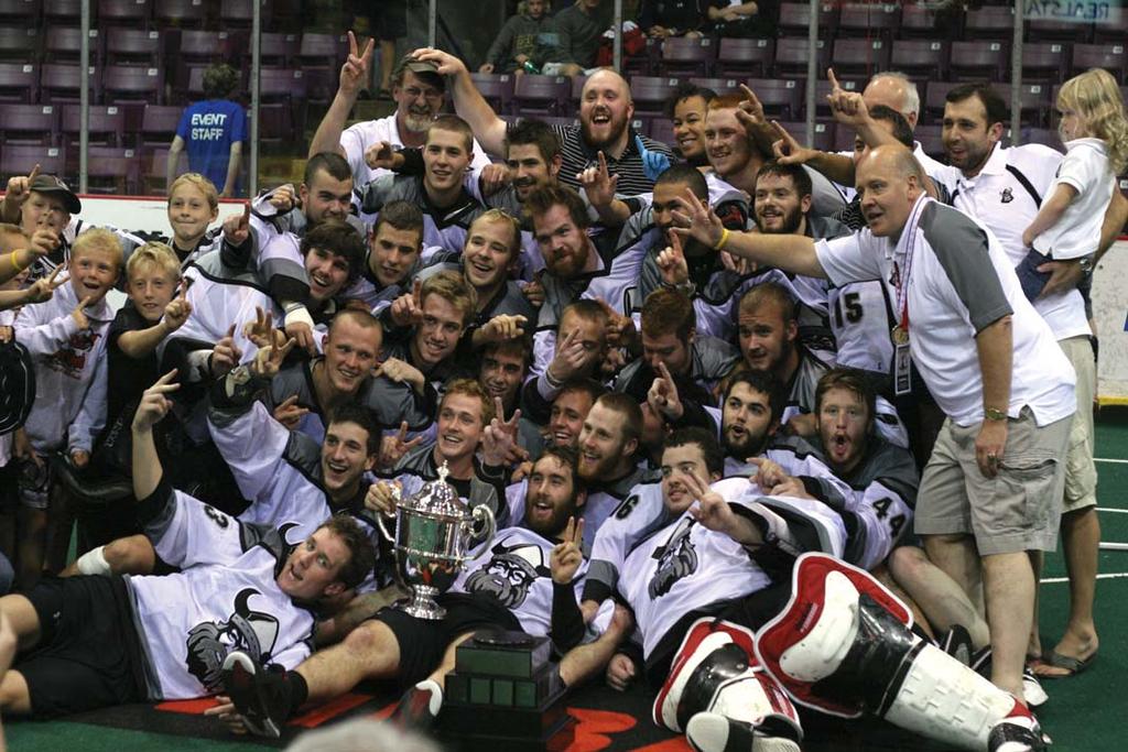 BACK TO BACK // By Roger Lajoie THE ORANGEVILLE NORTHMEN REPEAT AS JUNIOR A CHAMPIONS TO TOP OFF AN AMAZING MINTO CUP THAT SAW BRAMPTON PLAY HOST TO 10 DAYS OF GREAT LACROSSE Photos: Pellerins