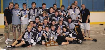 Absent: Turner Evans (Peterborough) Guelph Regals, the 2009 OLA Bantam A Champions WESTERN KNOCKS LAURIER OFF OUA PERCH On November 1, at Alumni Field on the campus of McMaster University in