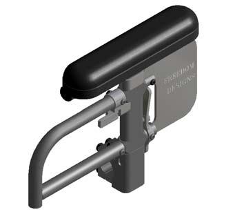 ARMREST Adjustable Height, Pediatric 2 2 25 22 2 2 2 5 2 5 25 20 2 STANDARD SEAT WIDTH REQUIRES () INNER CLAMP (ITEM 5) AND USES -/ LONG MOUNTING SCREW (ITEM 2a) EXTENDED SEAT WIDTH REQUIRES (2)