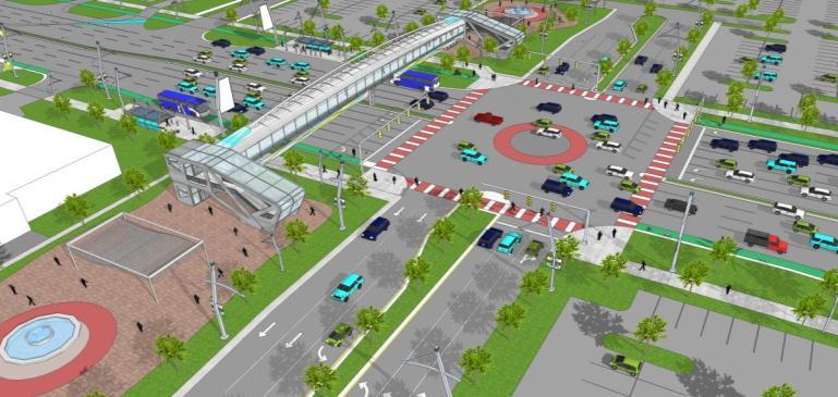ENVISIONED PUBLIC REALM CONDITIONS AT DALE MABRY HIGHWAY COMMERCIAL