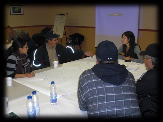 2009 community workshops and individual interviews the key categories of changes associated with climate change; the potential vulnerabilities to local land uses and communities caused by climatic