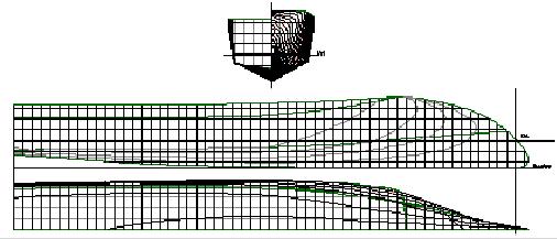 The Wave Piercer Concept design WPC Figure 3: The lines plans of the three new designs used in the project.