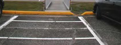 A new bridge in the parking area was not installed flush to grade Off-Campus Walk Zone Issue: Most of the students within the walk zone are living to the west of the school and are using roadways