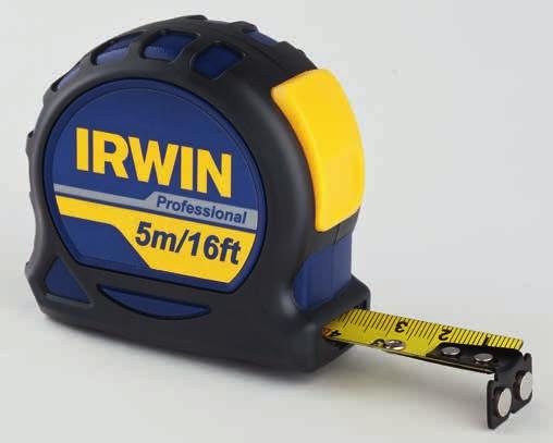 LAYOUT TOOLS IRWIN TAPE MEASURES IRWIN Tools offers a new full range of measuring tapes designed for tradesmen looking for accuracy, comfort and durability.