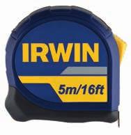 STANDARD TAPE MEASURE RANGE 10507788 BLADE STAND-OUT 3m (10ft): 1,2m (4ft) / 5m (16ft): 1,8m (6ft) / 8m (26ft): 2,3m (7-1/2ft) ACRYLIC COATING for rust and abrasion protection THREE RIVET END HOOK