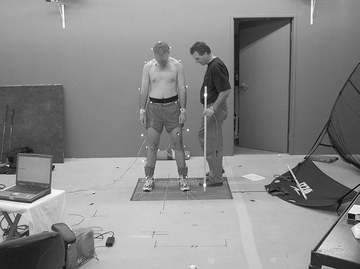 Pelvic Rotation and Stance Correction 103 Light electrodes were placed on the floor to establish a reference from which to measure transverse plane pelvic rotation.