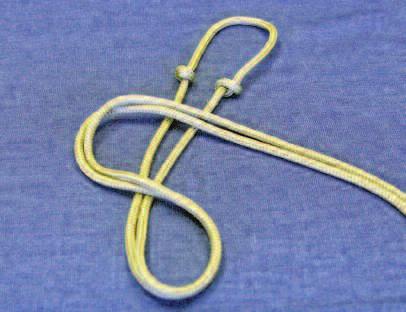 13 Throat-Latch Knot 13. You will now put in a double overhand knot.