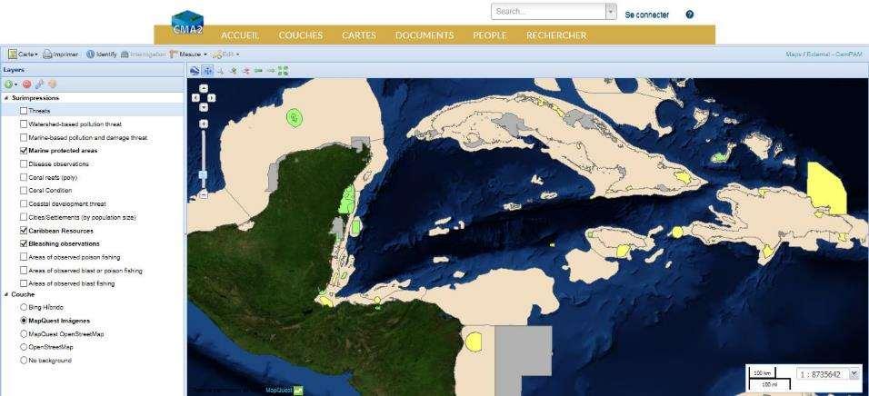 CMA2: Caribbean Marine Atlas Phase 2