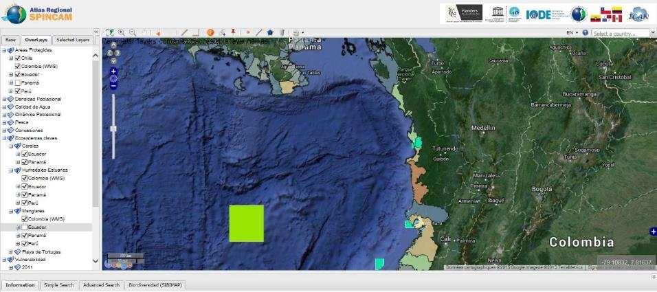 SPINCAM: Southeast Pacific data and information network in support