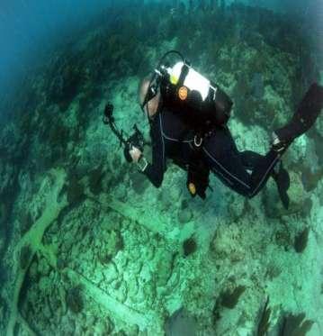 The divers are using wide angle lenses,