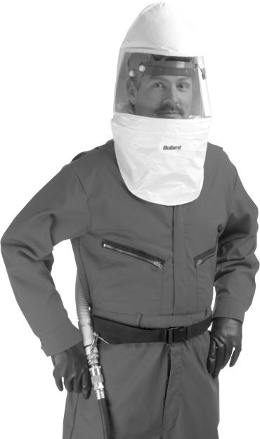 WARNING This hood is only one component of a CC20 or PA20 respirator system. By itself, the hood does not constitute a complete respirator.