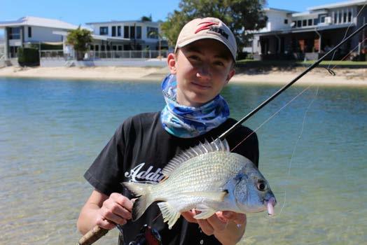 Breamin By-catch. When you cast, make sure you cast past the bream and bring the lure slowly across their faces.
