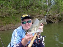 While targeting active fish, I ll use something like the ZMan Hard Leg FrogZ, or one of the new BuzzlockZ from TT, rigged with a paddle tail or my new favourite for either circumstance, the Turbo